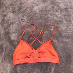 Women's ALO yoga Strappy Orange sports bra